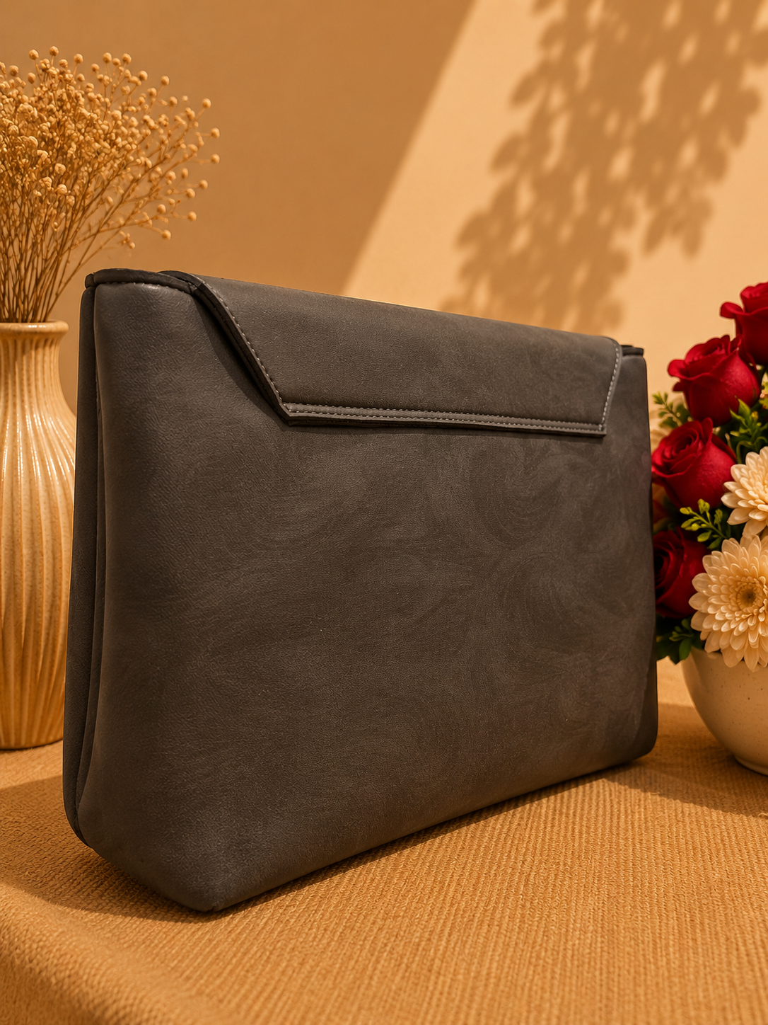 Vintage Lock Multi-Compartment Tote & Shoulder Bag