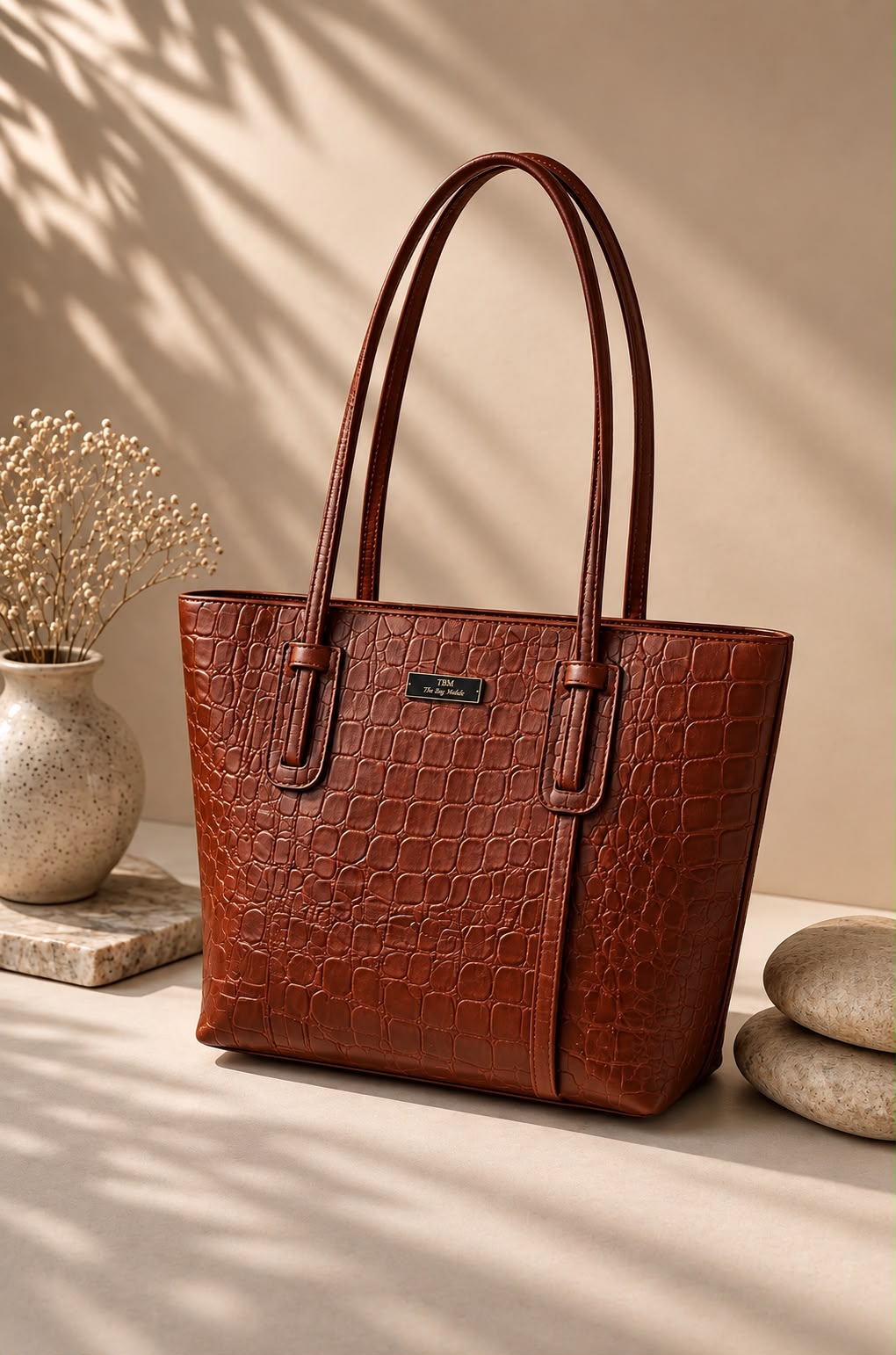 Crocodile Style Tote Bag