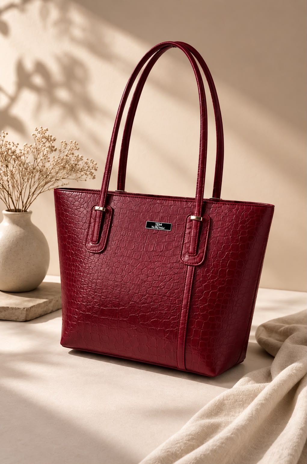 Crocodile Style Tote Bag