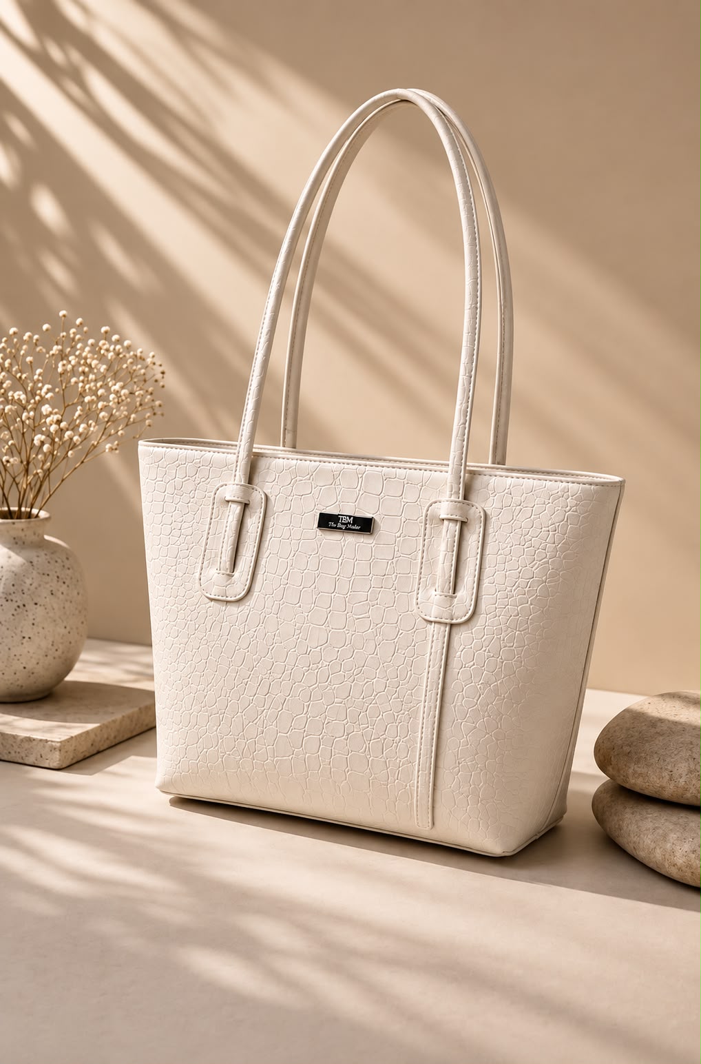 Crocodile Style Tote Bag